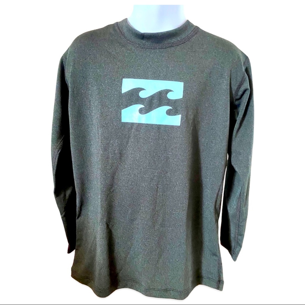 Billabong Boys Kids Loose Fit Rashguard GRAY - Size 6